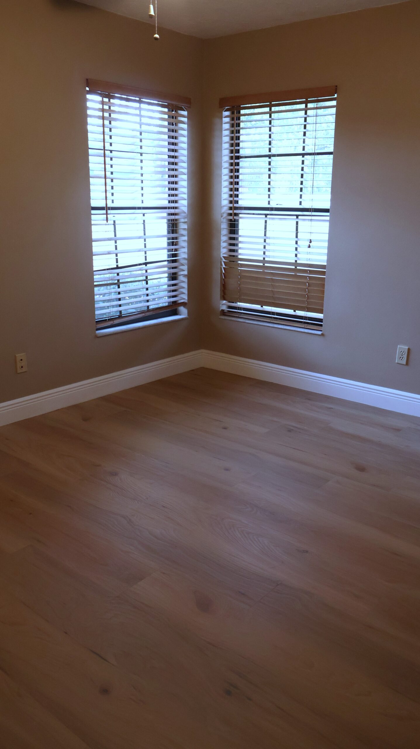luxury vinyl plank flooring installation in Lakeland living room
