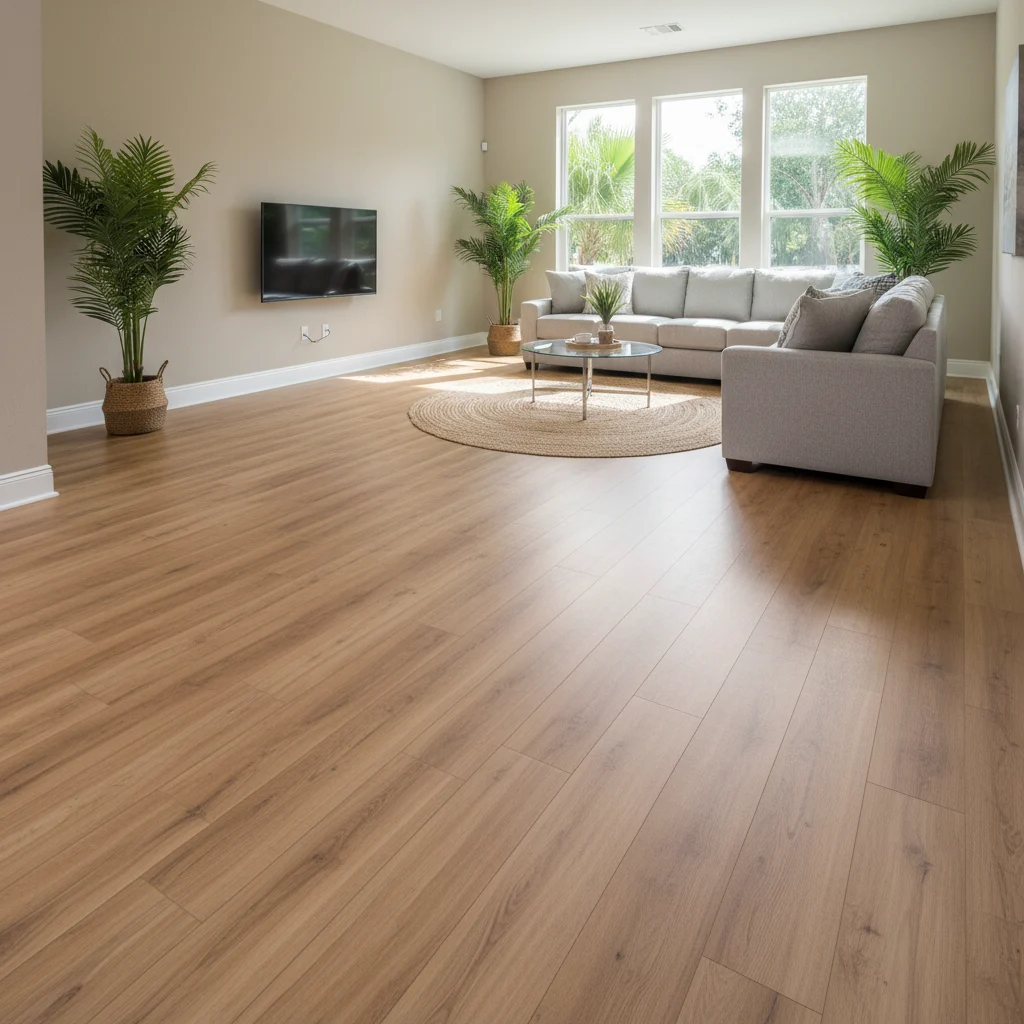 Luxury vinyl plank flooring project