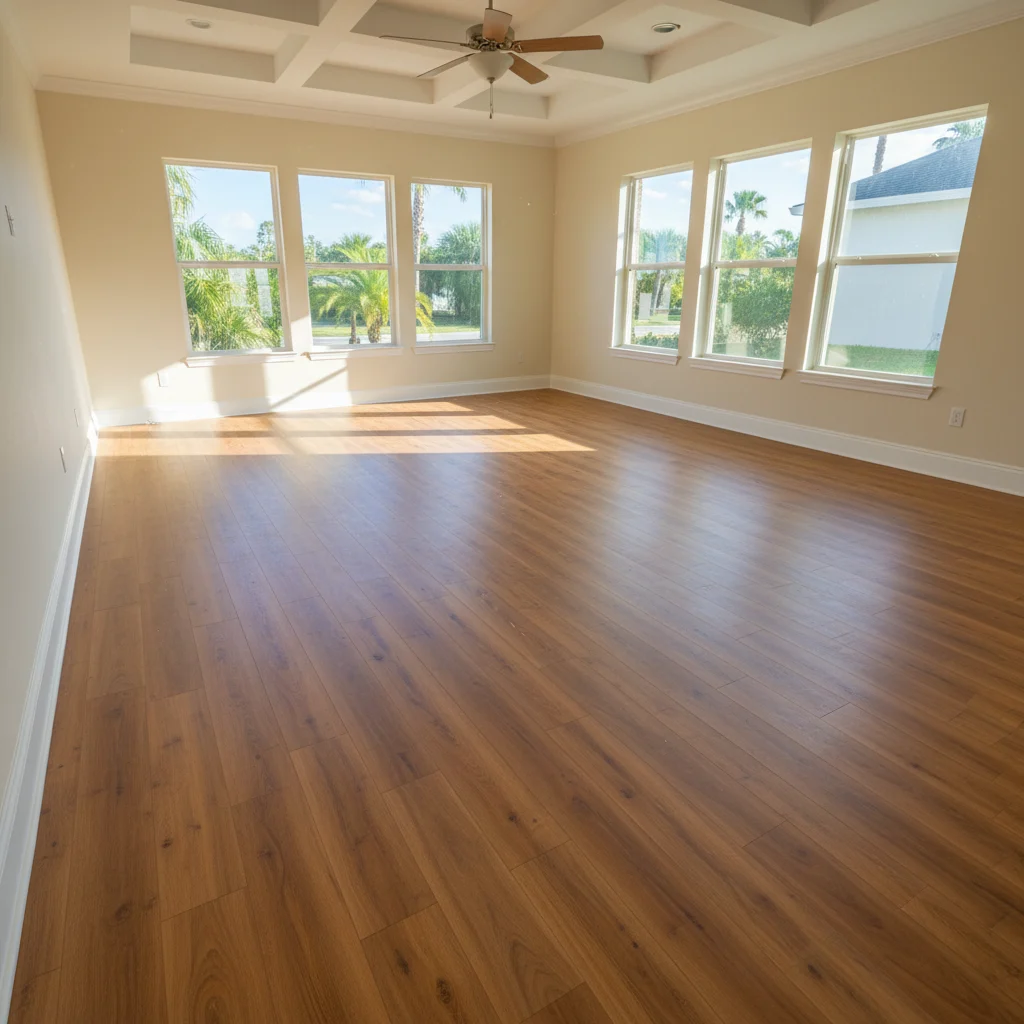 Luxury vinyl plank flooring project