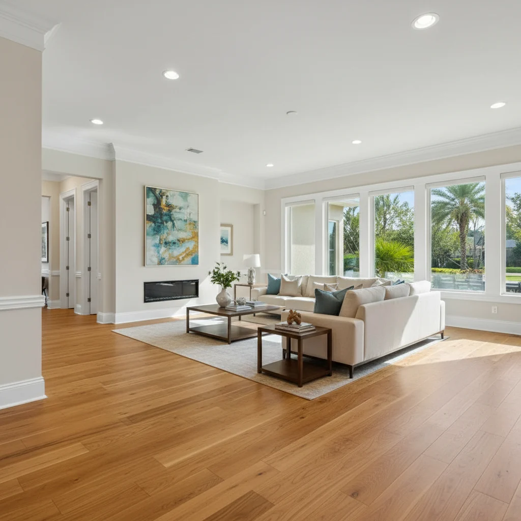 Engineered wood flooring project