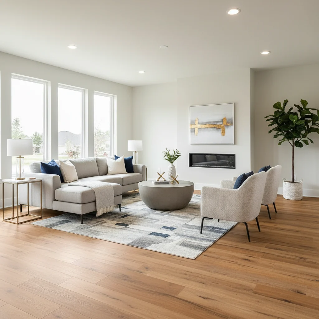 Luxury vinyl plank flooring project