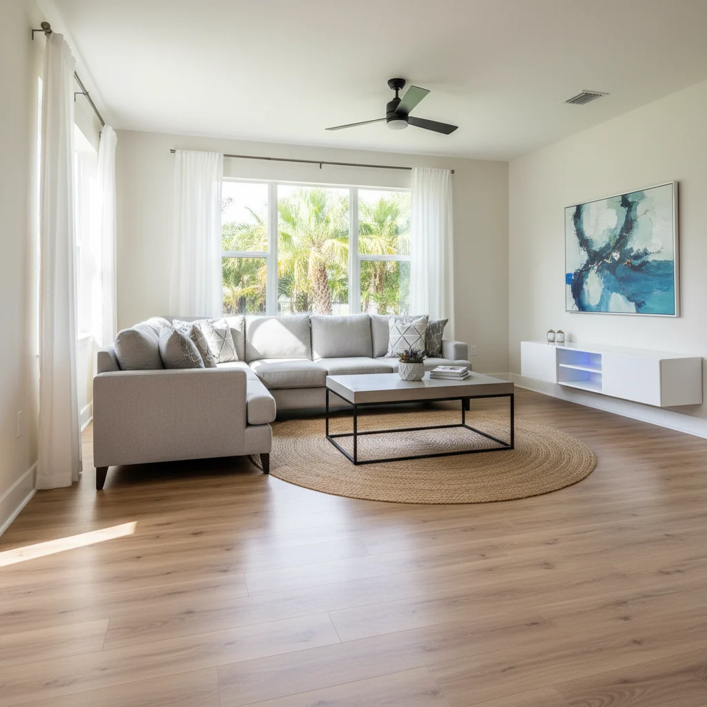 Luxury vinyl plank flooring project