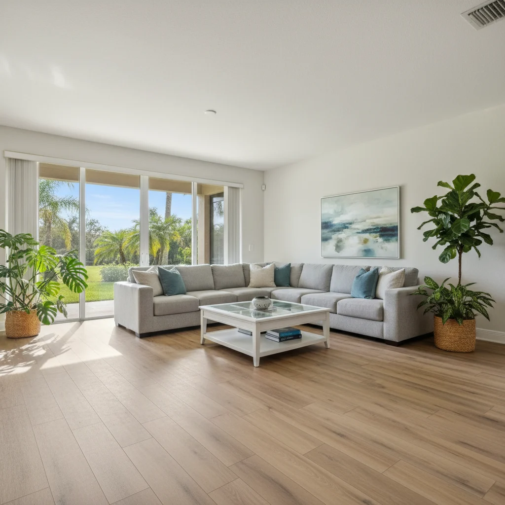 Luxury vinyl plank flooring project